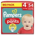 Couches Culottes Bébés Baby - Dry Pants 9 - 15 kg Taille 4 PAMPERS