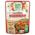 Plat cuisiné Lentilles cuisinées au chorizo Bio JARDIN BIO ETIC
