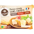 Fromage en Tranches à Raclette : 3 PoivresClassiqueFumée Sans Croûte CARREFOUR