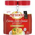 Crème Entière Semi-Épaisse Nappante Et Onctueuse 30% Mat.Gr. PRESIDENT