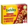 Barres de céréales moelleuses cranberries et noisettes Belvita LU