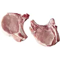 Viande de porc : côtes premières avec os à griller