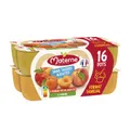 Compotes  s/sucres ajoutés pomme pêche abricot format familial MATERNE