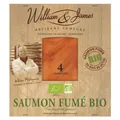 Saumon fumé bio d'Irlande WILLIAM & JAMES