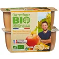 Compote bio pomme banane s/sucres ajoutés CARREFOUR BIO