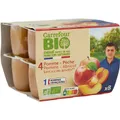 Compote bio de fruits sans sucres ajoutés CARREFOUR BIO