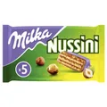 Barres chocolatées gaufrettes au lait et aux noisettes Nussini MILKA