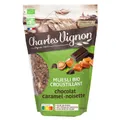 Céréales muesli croustillant chocolat caramel noisette sans gluten Bio CHARLES VIGNON
