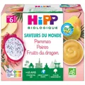 Dessert bébé pomme poire fruits du dragon dés 6 mois Bio HIPP