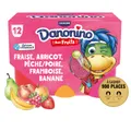 Petits suisses aux fruits fraise banane abricot framboise pêche/poire DANONINO