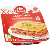 Plat cuisiné lasagnes bolognaise CARREFOUR CLASSIC'
