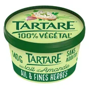 A tartiner Végétal Ail & Fines Herbes Lait d'amandes TARTARE