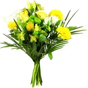 Fleurs bouquet caresse jaune fleurs variées CARREFOUR