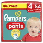 Couches Culottes Bébés Baby - Dry Pants 9 - 15 kg Taille 4 PAMPERS