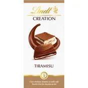 Tablette de chocolat création lait tiramisu  LINDT