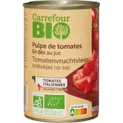 Tomates bio pelées en dés CARREFOUR BIO