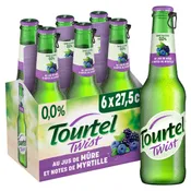 Bière Sans Alcool Aromatisée au jus de Mûre et notes de Myrtille 00% TOURTEL TWIST