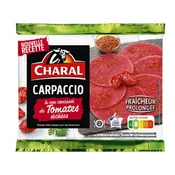 Carpaccio de bœuf tomates olives CHARAL