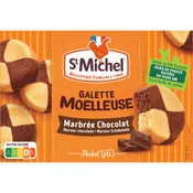 Gâteau  galette moelleuse marbrée chocolat ST MICHEL