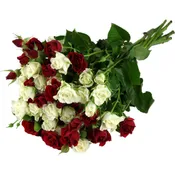 Bouquet Amour roses ramifiés CARREFOUR