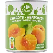 Fruits au sirop abricots demi-fruits CARREFOUR CLASSIC'
