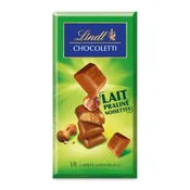 Tablette de chocolat Lait Praliné Noisettes CHOCOLETTI  LINDT