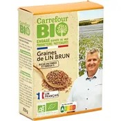 Graines de lin brun bio CARREFOUR BIO