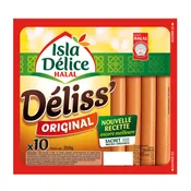 Saucisses halal Déliss' Original knacks ISLA DELICE