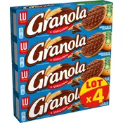 Biscuits sablés nappés au chocolat au lait Granola LU