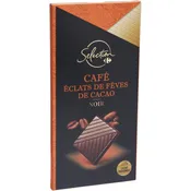 Chocolat noir café éclats fèves cacao CARREFOUR SELECTION