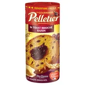 Biscottes toast brioché aux raisins Pelletier LU