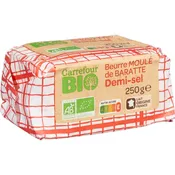 Beurre Demi-sel Bio Moulé de Baratte CARREFOUR BIO