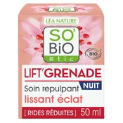 Crème Visage Soin Repulpant et Lissant Nuit Lift Grenade Bio SO'BIO ETIC