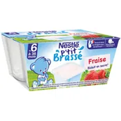 Desserts bébé 6+ mois fraise NESTLE P'TIT BRASSE