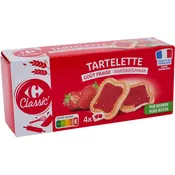 Biscuits tartelette fraise pur beurre CARREFOUR CLASSIC'