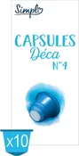 Café capsules Déca n°4 SIMPL