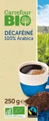 Café moulu décaféiné 100% arabica CARREFOUR BIO