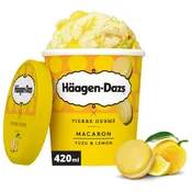 Glace macaron yuzu lemon HAAGEN-DAZS