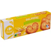 Biscuits palmiers citron CARREFOUR CLASSIC'
