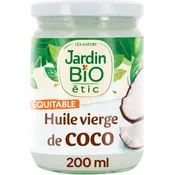 Huile vierge de coco Bio JARDIN BIO ETIC