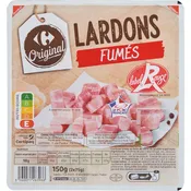 Lardons fumés Label Rouge CARREFOUR ORIGINAL