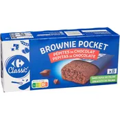 Brownies Pocket pépites chocolat CARREFOUR CLASSIC'