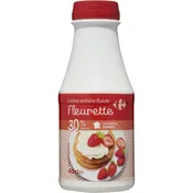 Crème Entière Fluide Fleurette 30% Mat.Gr. CARREFOUR