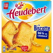 Biscottes 96% de céréales La Biscotte Heudebert LU