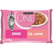 Pâtée pour chat Junior au saumon PURINA ONE