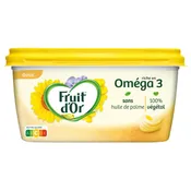 Margarine oméga 3 & 6 doux sans huile de palme FRUIT D'OR