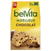 Biscuits petit déjeuner moelleux aux pépites de chocolat Belvita LU