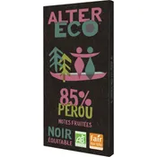 Chocolat bio noir Pérou 85% ALTER ECO