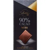 Chocolat noir 90% cacao CARREFOUR SELECTION