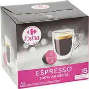 Café capsules Compatibles Dolce Gusto délicat et fruité  CARREFOUR EXTRA